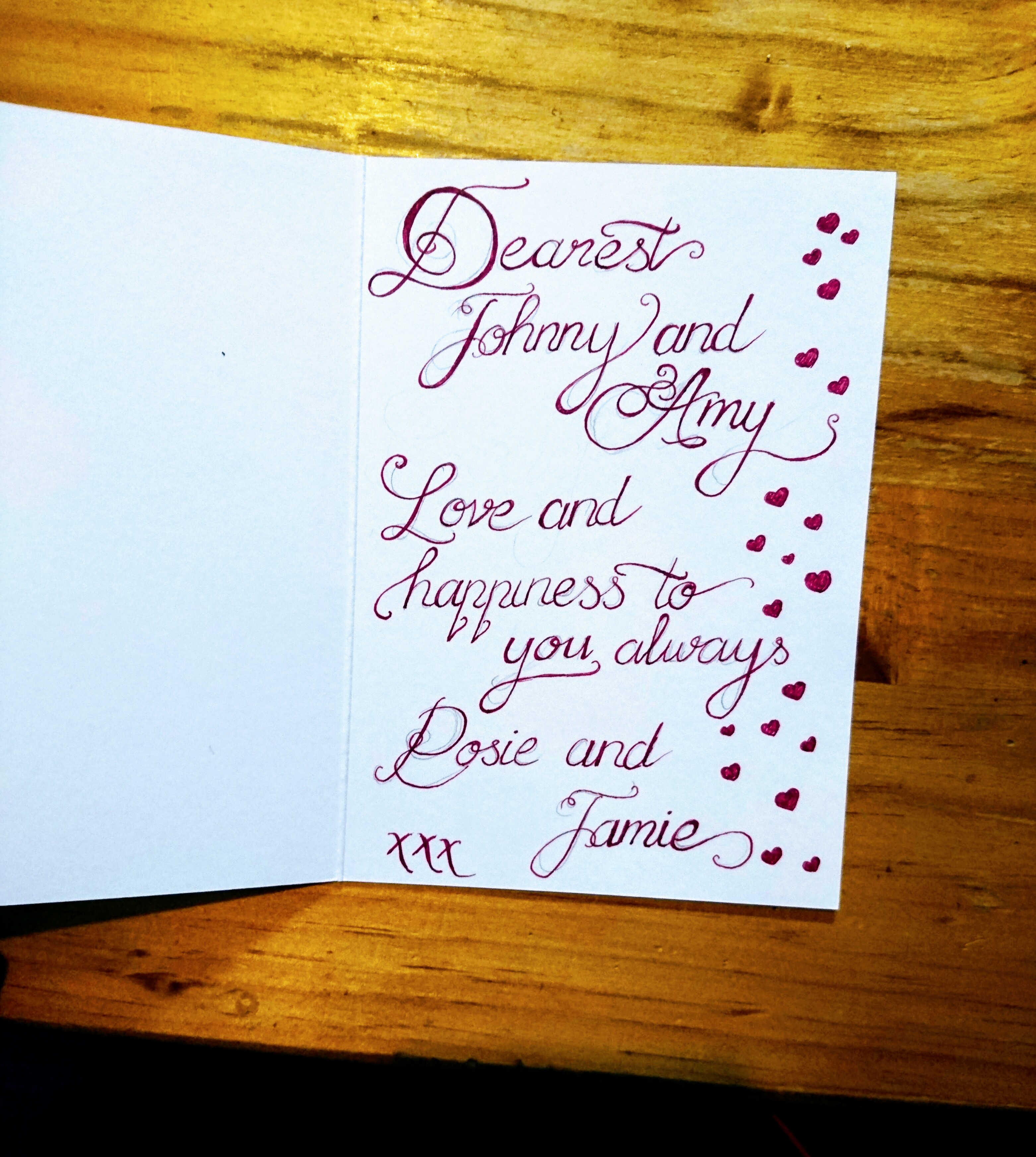 Calligraphy_JandAmess Calligraphy message